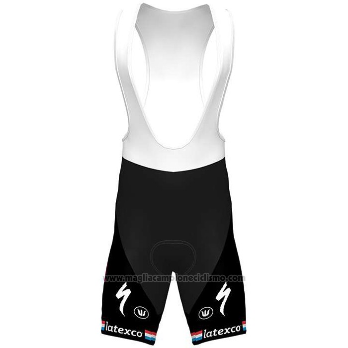 2020 Abbigliamento Ciclismo Deceuninck Quick Step Campione Paesi Bassi Manica Corta e Salopette